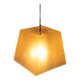 Vintage minimalist pendant lamp in fibreglass, Roche Babois