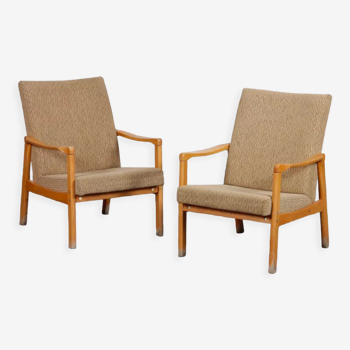 Pair of wooden armchairs from the 1970s