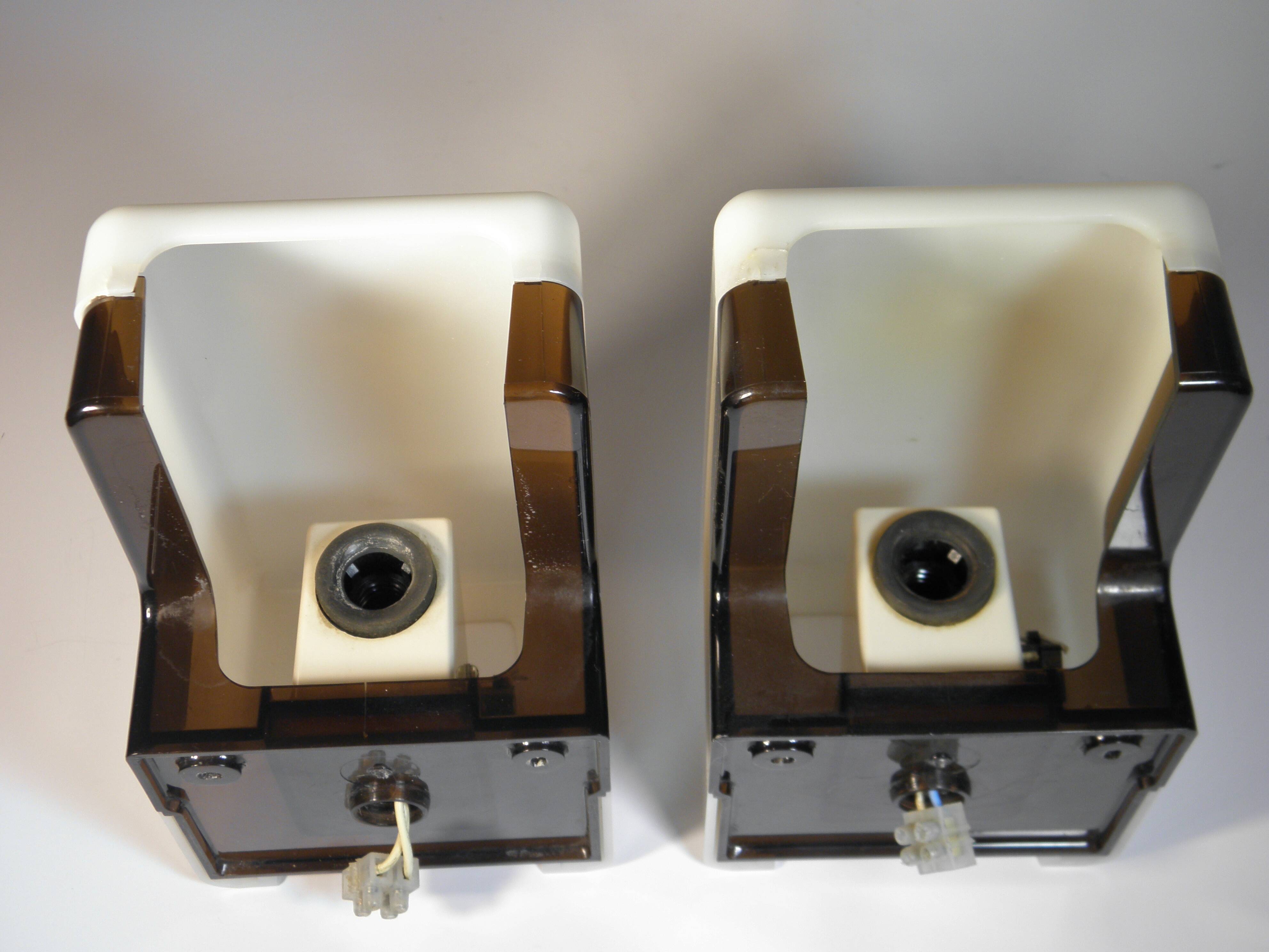 Pair of 1970s design wall lights