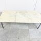 Vintage white marble coffee table, 1960s