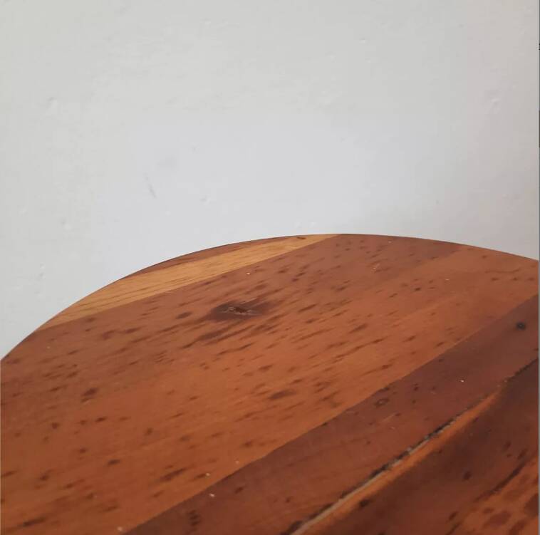 Pair of industrial stools foot in copper metal