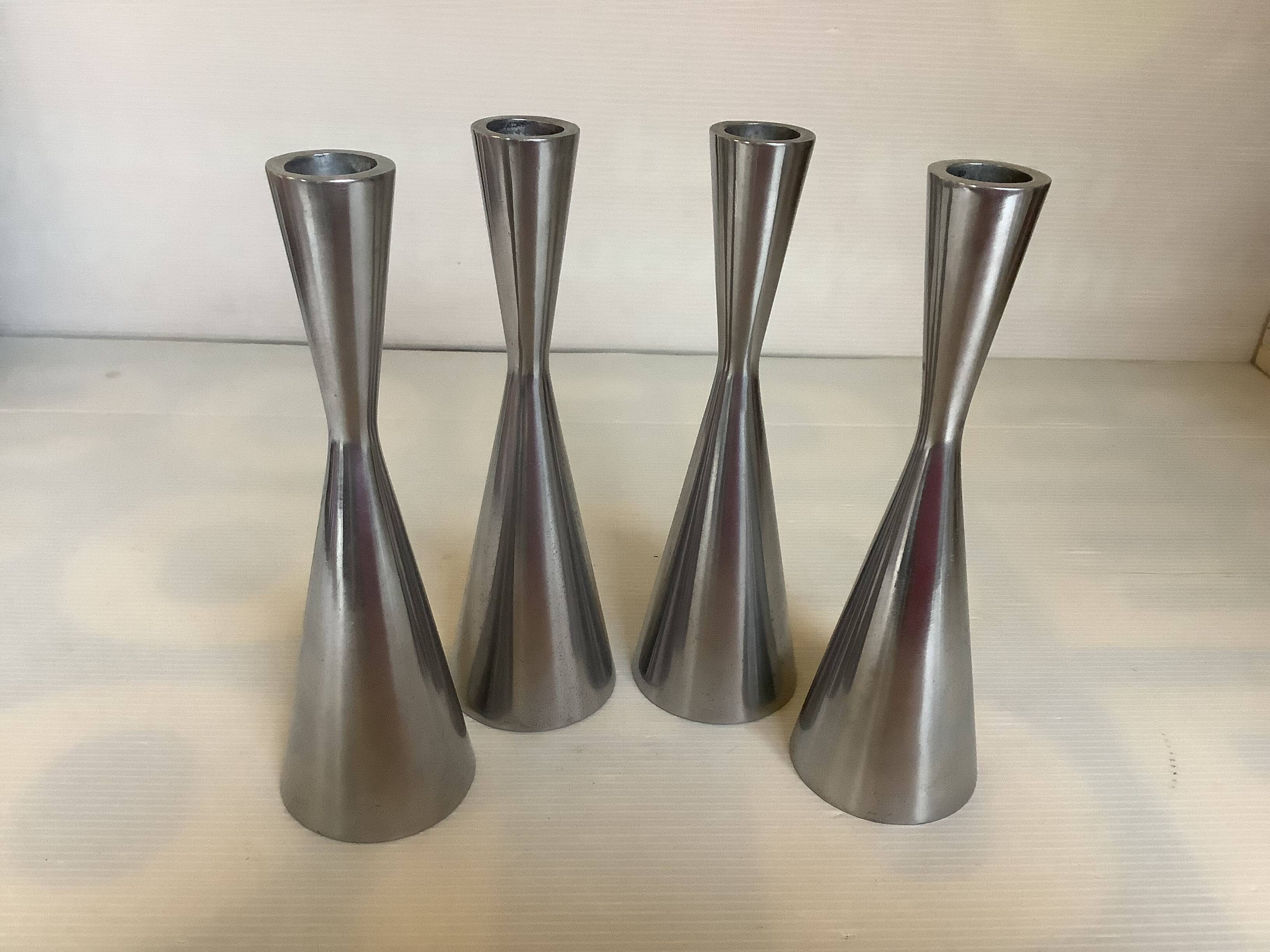 Four diabolo candle holders Erika Pekkari