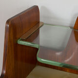 Mid century Italian credenza sideboard in walnut, 1950
