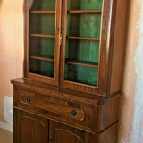 English scriban bookcase in mahogany 19th
