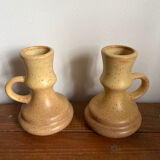 Stoneware candle holders