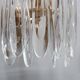 Set of 4 vintage Murano teardrop glass wall sconces 1980s