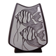 Studio ceramic vase with fishes from Carstens / Goldscheider, 1950s