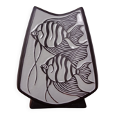 Studio ceramic vase with fishes from Carstens / Goldscheider, 1950s