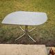 Table et chaises style bauhaus italien chrome & fumé années 1960