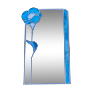 Miroir vitrail et plomb 57X35cm