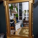 Large golden mirror