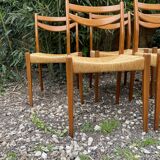 Set of 6 Vintage Scandinavian Chairs