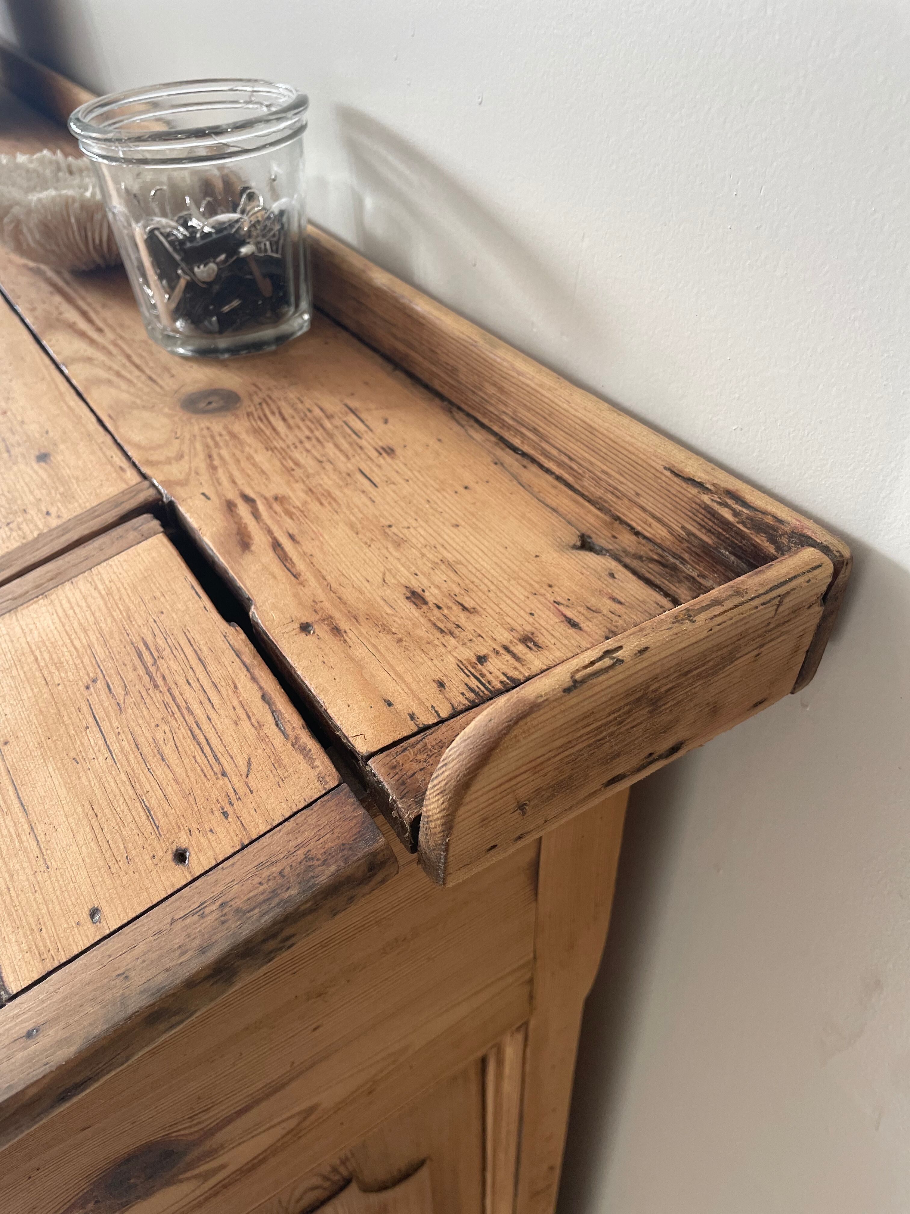 Old wood desk