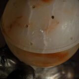 Art Deco Table Lamp, Elephant with Alabaster Globe, Early 20th Century, 1930s