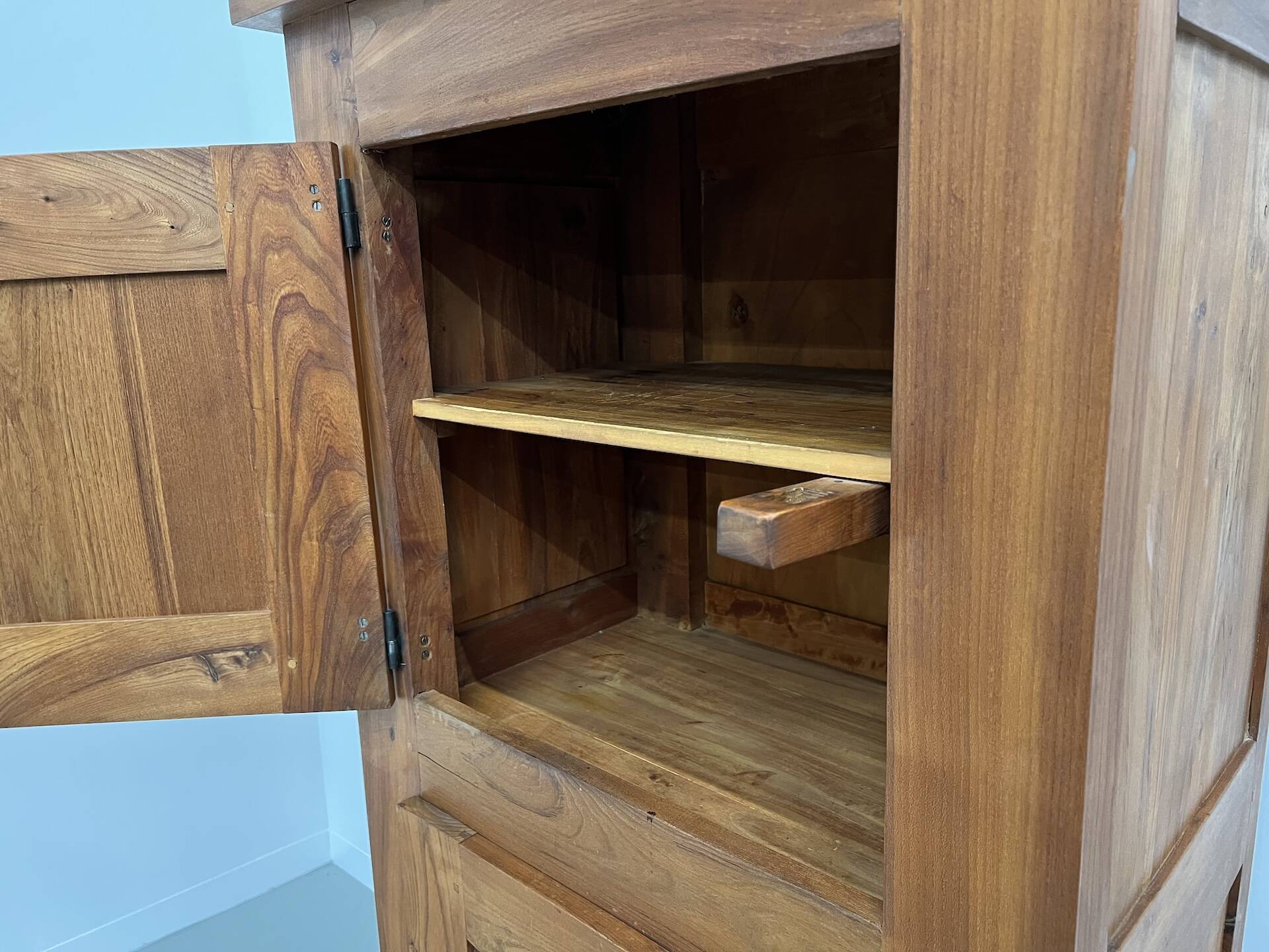 Small brutalist 50s bonnetiere wardrobe