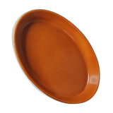 Oval terracotta dish