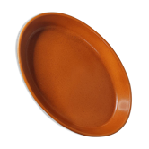 Oval terracotta dish