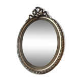 Miroir ancien ovale noeud 1800