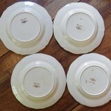 Lot 4 assiettes à dessert Sarreguemines Agreste