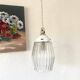 Glass pendant light, porcelain, ceramic ceiling light