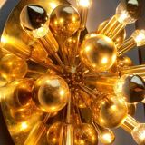 Atomic Brass Ceiling Light in Modern German Mid-Century by Dorothee Becker for Cosack, 1970s