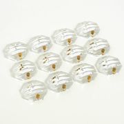 Beautiful original 1960s Kinkeldey crystal glass and brass wall lamp
