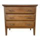 Natural wood chest of drawers