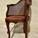 Louis XV Style Walnut Office Chair
