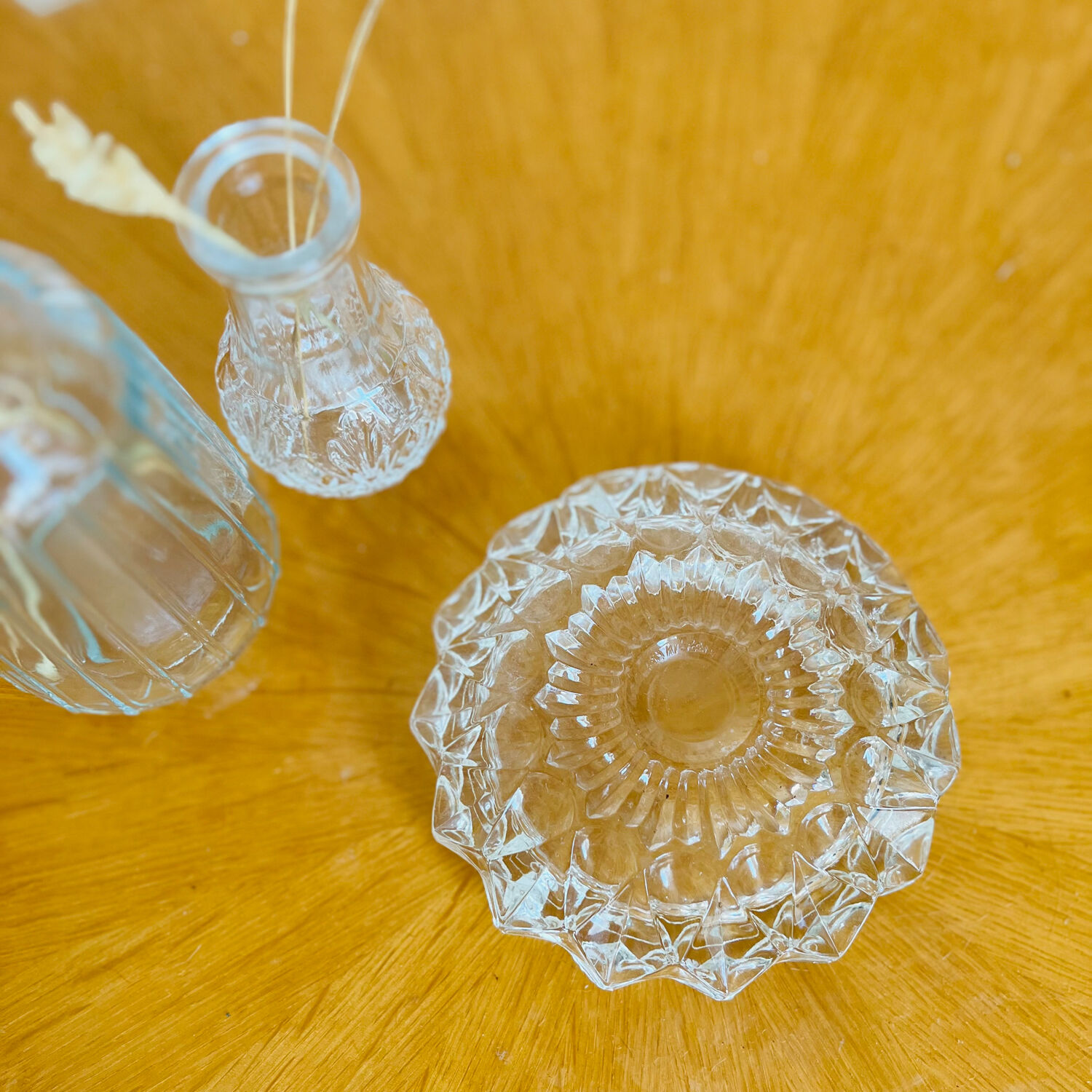 Vintage glass ashtray