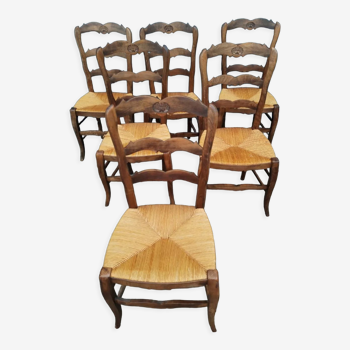 Chaises paillées