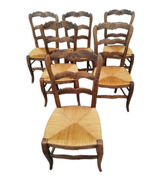 Chaises paillées