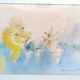 Michel constant. Watercolor on paper.