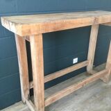 Solid wood carver's workbench