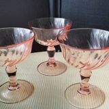 3 Luminarc Rosaline Model Champagne Glasses