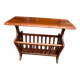 Table d'appoint porte-revues vintage en bois — Bout de canapé