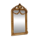 Miroir baroque doré avec guirlande de fleurs