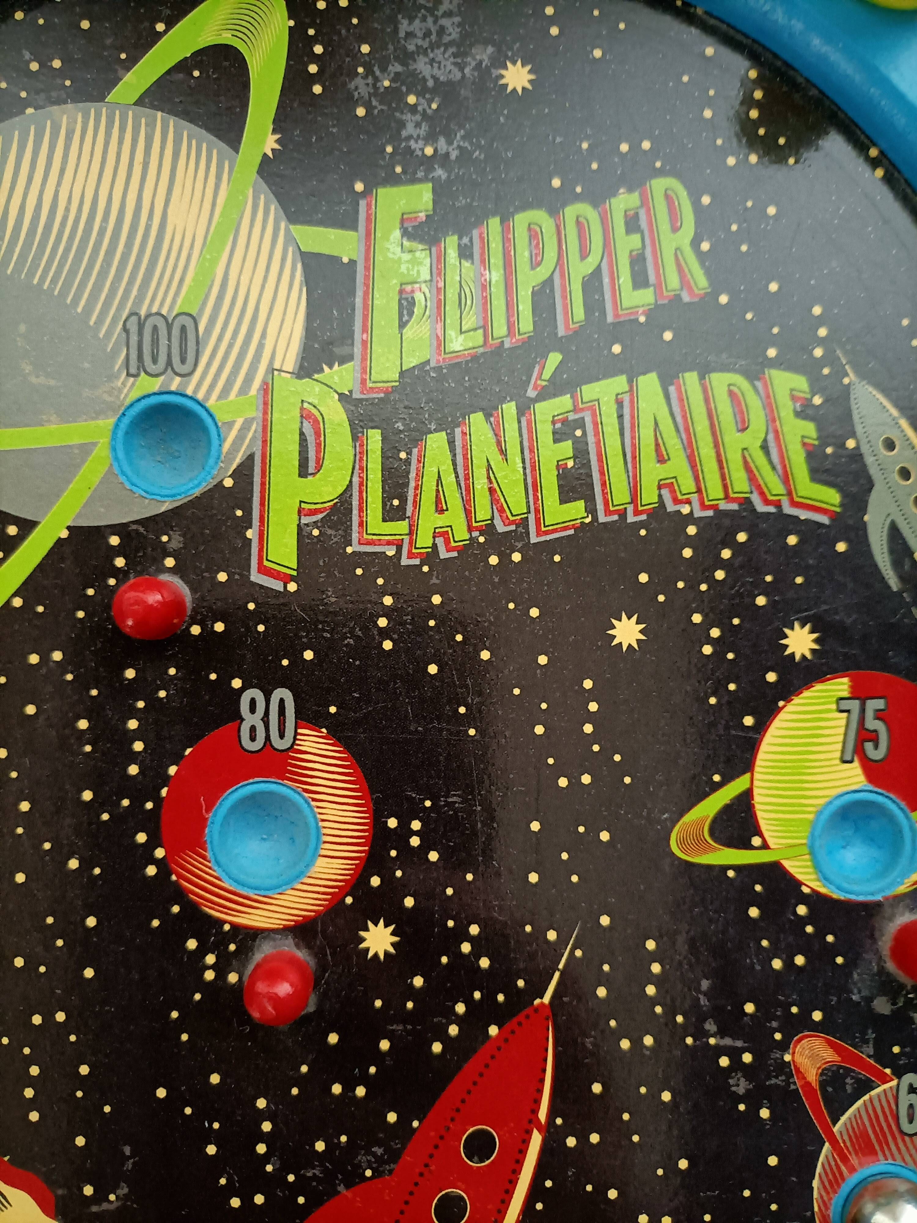 Jeu Ancien à 3 Billes Style Flipper - Vintage Parman - Jeu De Café