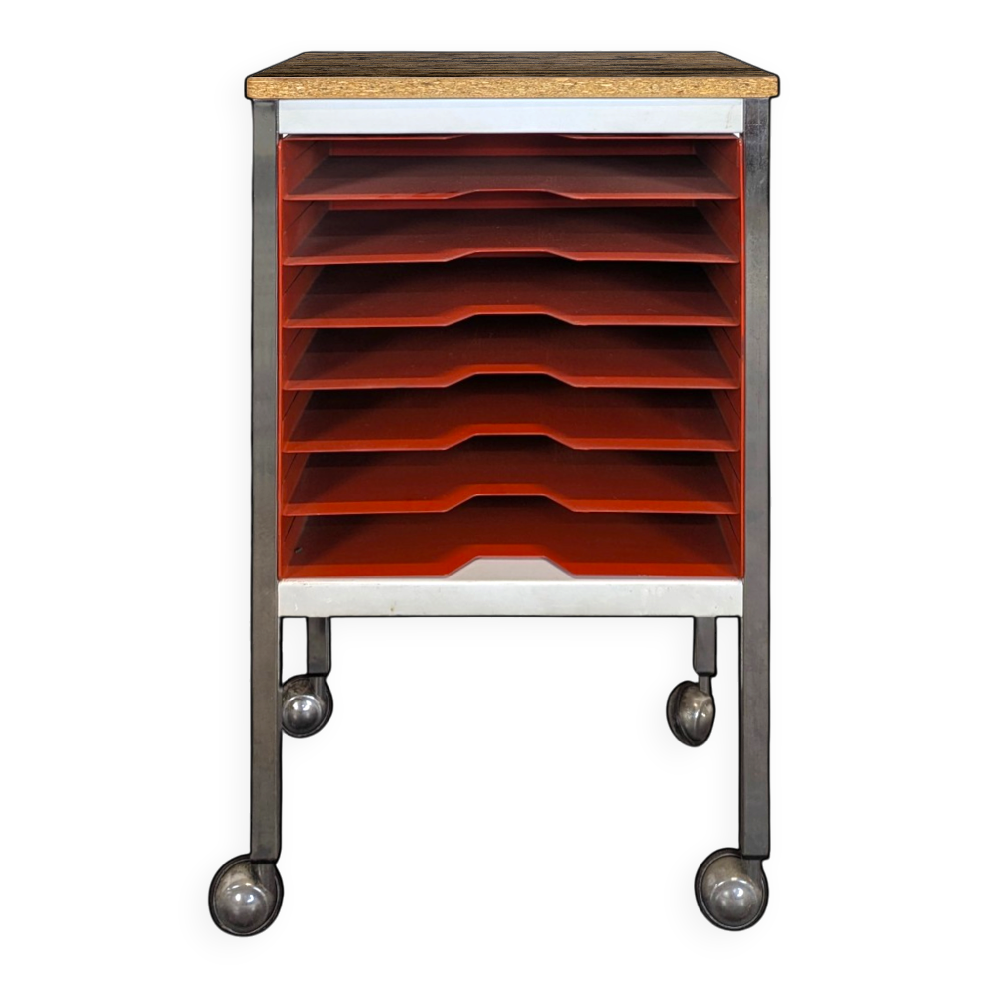 Rolling file cabinet from the 70s