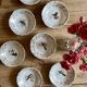 Set of 7 vintage ramekins porcelain bird decorations