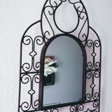 Ethnic wrought iron mirror 32x50cm