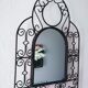 Miroir en fer forgé ethnique 32x50cm