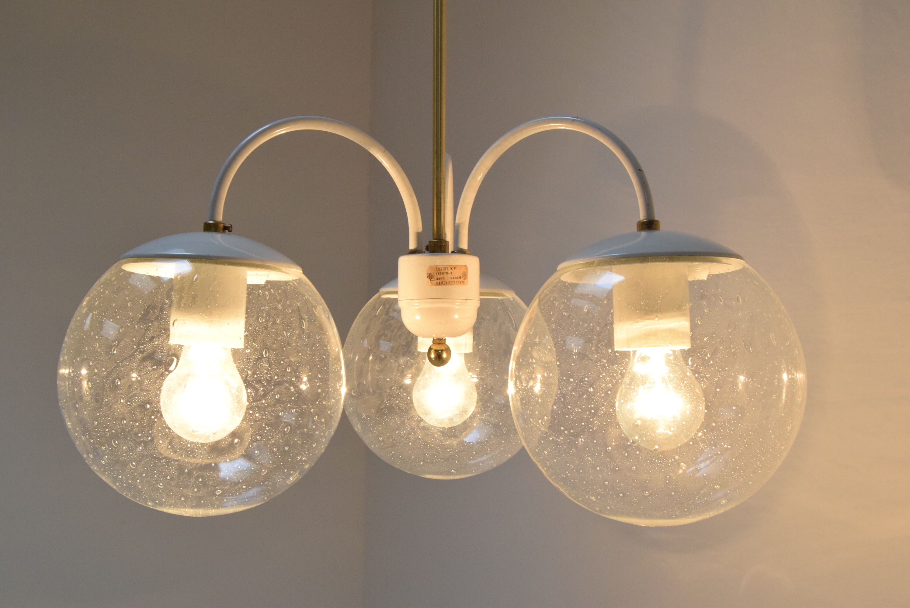 Mid-century Chandelier Kamenicky Senov,1970's.