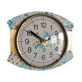 Vintage silent wall clock "Japy Folk"