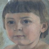 Portrait in oil on canvas