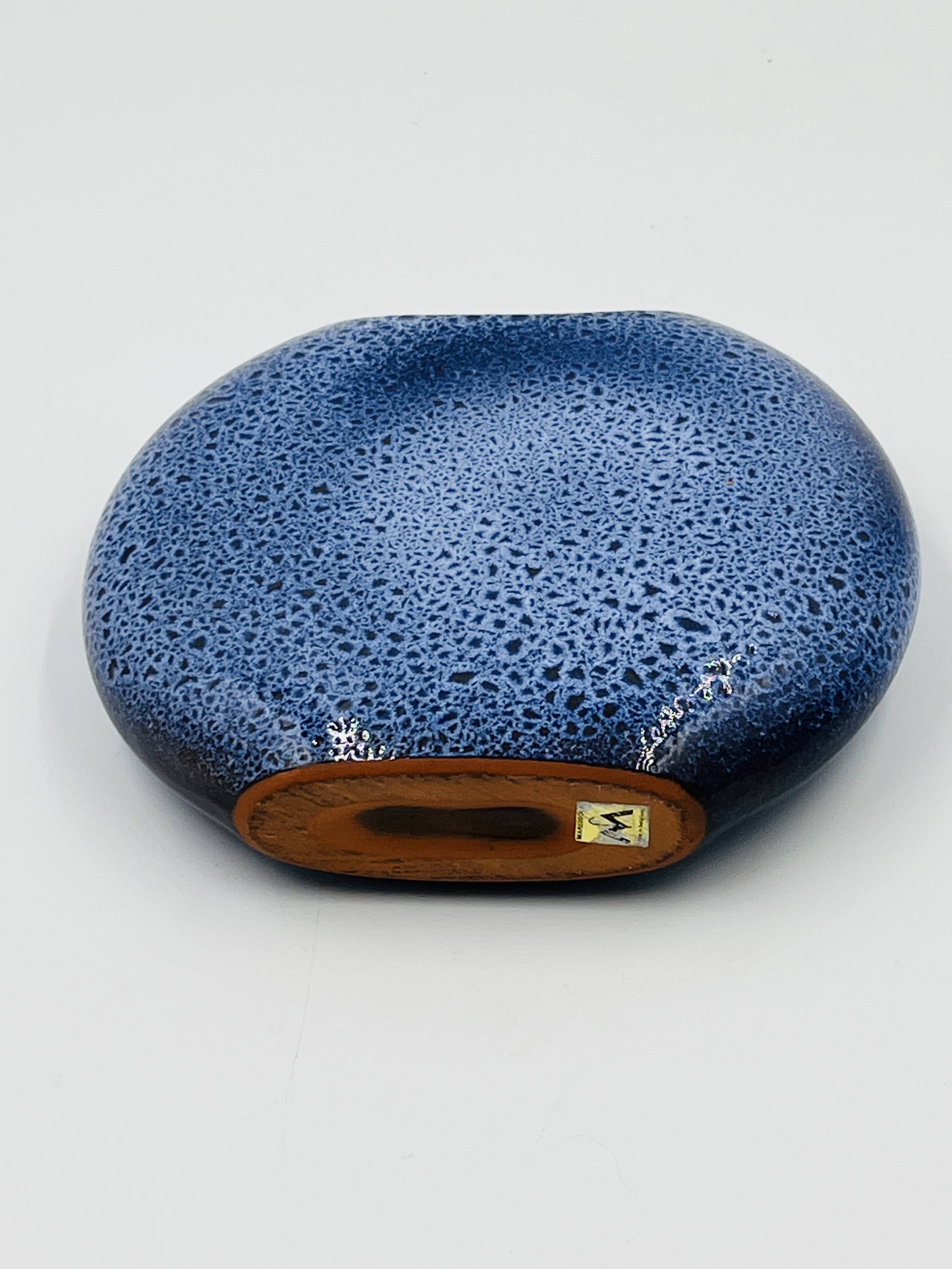Maredsous ceramic pebble vase by Antonio Lampecco
