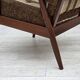 1970s, Danish armchair, teak wood, furniture wool fabric.