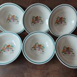 Set of 6 Dairy Farm soup plates