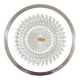 Glass dish with English silver-plated metal rim