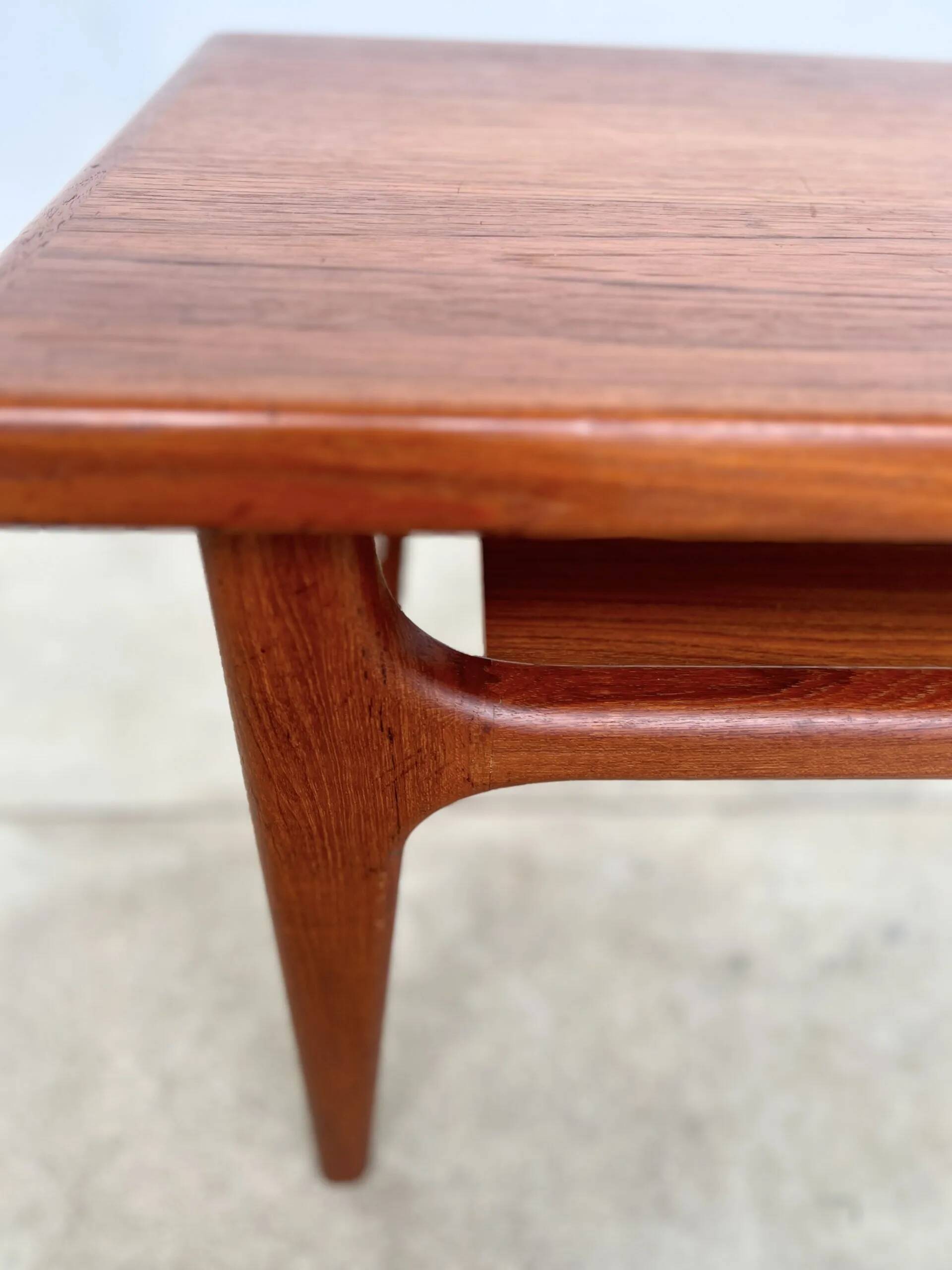 Teak coffee table from 1960 by Niels Bach
