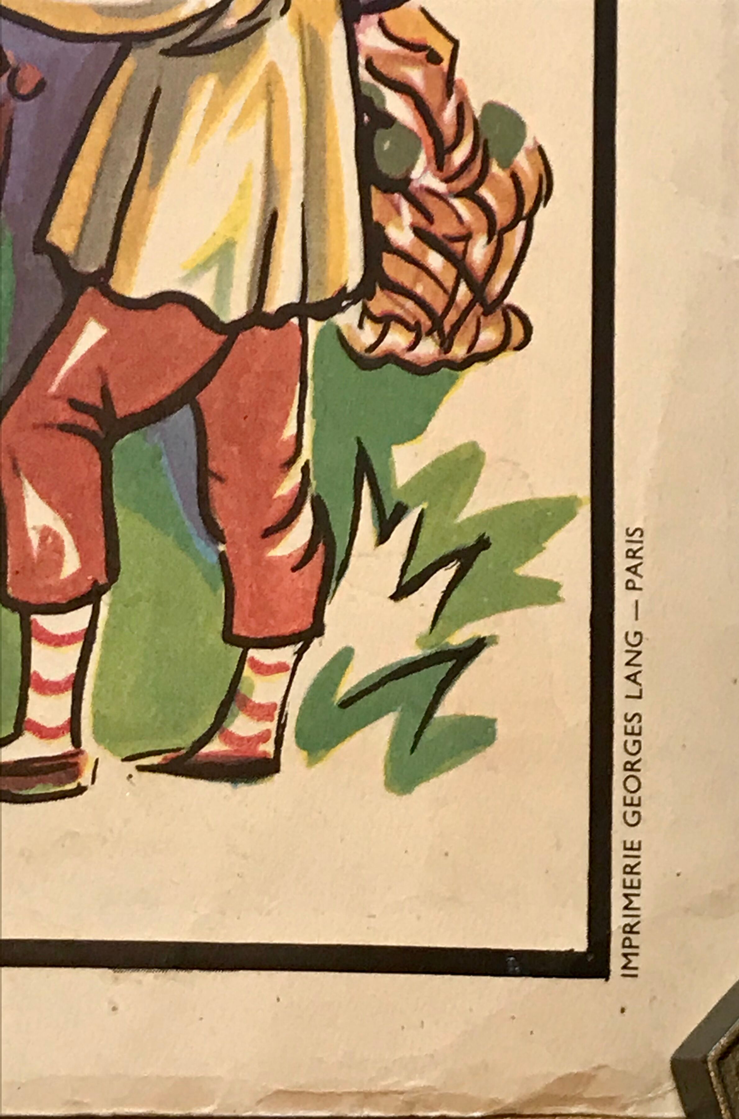 Educational school poster history - Maison des Instituteurs 50s